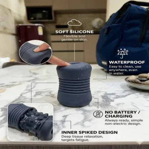 Kooky Nights Hydro-Blue Ribbed Pleasure Massager