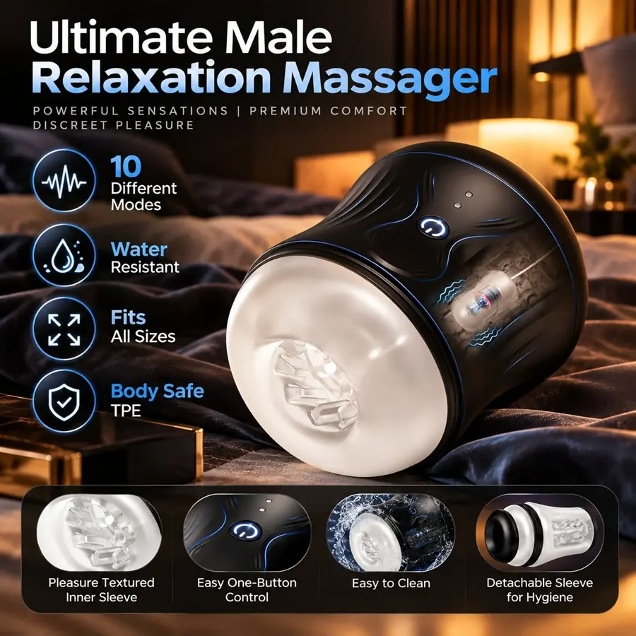 Kooky Nights Vortex Vibrating Male Personal Relaxation Massager
